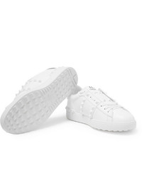 Baskets basses en cuir blanches Valentino