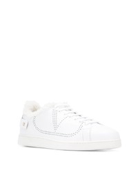 Baskets basses en cuir blanches Valentino