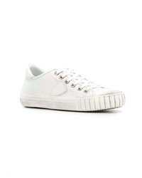 Baskets basses en cuir blanches Philippe Model