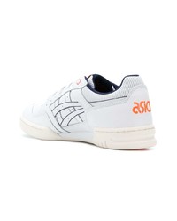 Baskets basses en cuir blanches Asics