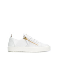 Baskets basses en cuir blanches Giuseppe Zanotti Design