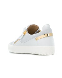 Baskets basses en cuir blanches Giuseppe Zanotti Design