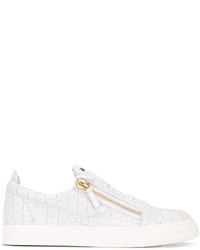 Baskets basses en cuir blanches Giuseppe Zanotti Design