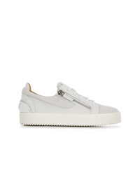 Baskets basses en cuir blanches Giuseppe Zanotti Design