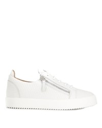 Baskets basses en cuir blanches Giuseppe Zanotti