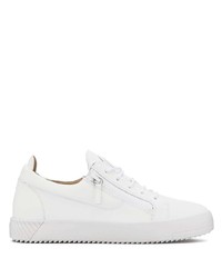 Baskets basses en cuir blanches Giuseppe Zanotti