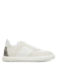 Baskets basses en cuir blanches Giuseppe Zanotti