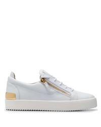 Baskets basses en cuir blanches Giuseppe Zanotti