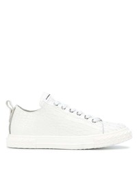 Baskets basses en cuir blanches Giuseppe Zanotti