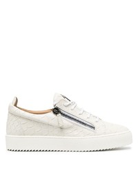 Baskets basses en cuir blanches Giuseppe Zanotti