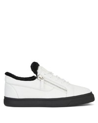 Baskets basses en cuir blanches Giuseppe Zanotti