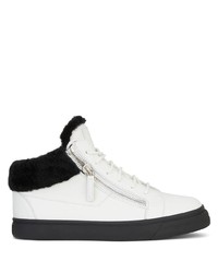 Baskets basses en cuir blanches Giuseppe Zanotti