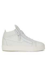 Baskets basses en cuir blanches Giuseppe Zanotti