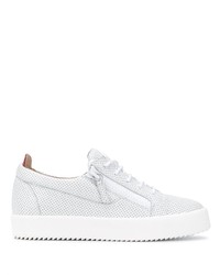 Baskets basses en cuir blanches Giuseppe Zanotti