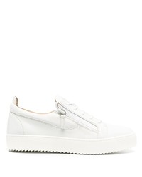 Baskets basses en cuir blanches Giuseppe Zanotti