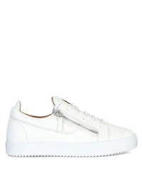 Baskets basses en cuir blanches Giuseppe Zanotti