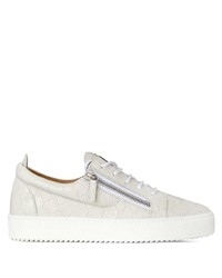 Baskets basses en cuir blanches Giuseppe Zanotti