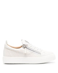 Baskets basses en cuir blanches Giuseppe Zanotti