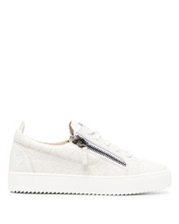 Baskets basses en cuir blanches Giuseppe Zanotti