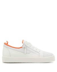 Baskets basses en cuir blanches Giuseppe Zanotti