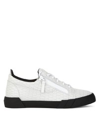 Baskets basses en cuir blanches Giuseppe Zanotti