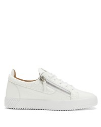 Baskets basses en cuir blanches Giuseppe Zanotti