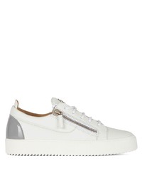 Baskets basses en cuir blanches Giuseppe Zanotti