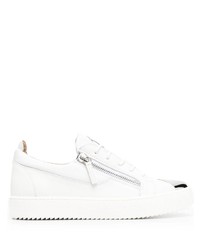 Baskets basses en cuir blanches Giuseppe Zanotti