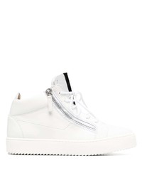 Baskets basses en cuir blanches Giuseppe Zanotti