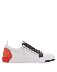 Baskets basses en cuir blanches Giuseppe Zanotti