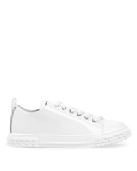 Baskets basses en cuir blanches Giuseppe Zanotti