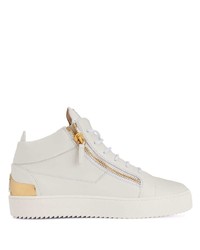 Baskets basses en cuir blanches Giuseppe Zanotti