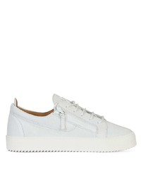 Baskets basses en cuir blanches Giuseppe Zanotti