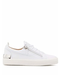 Baskets basses en cuir blanches Giuseppe Zanotti