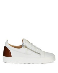 Baskets basses en cuir blanches Giuseppe Zanotti