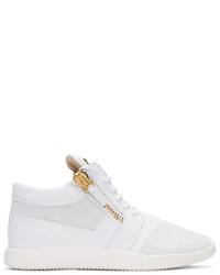 Baskets basses en cuir blanches Giuseppe Zanotti