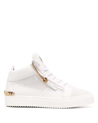 Baskets basses en cuir blanches Giuseppe Zanotti