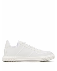 Baskets basses en cuir blanches Giuseppe Zanotti