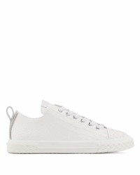 Baskets basses en cuir blanches Giuseppe Zanotti