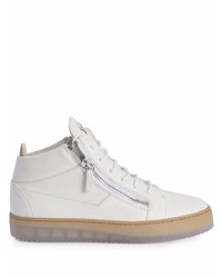 Baskets basses en cuir blanches Giuseppe Zanotti