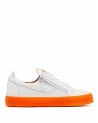 Baskets basses en cuir blanches Giuseppe Zanotti