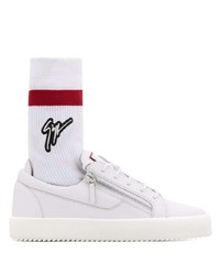 Baskets basses en cuir blanches Giuseppe Zanotti