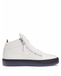 Baskets basses en cuir blanches Giuseppe Zanotti