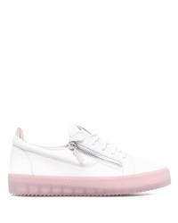 Baskets basses en cuir blanches Giuseppe Zanotti