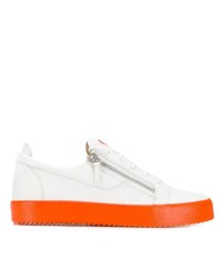 Baskets basses en cuir blanches Giuseppe Zanotti