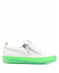 Baskets basses en cuir blanches Giuseppe Zanotti