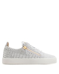 Baskets basses en cuir blanches Giuseppe Zanotti