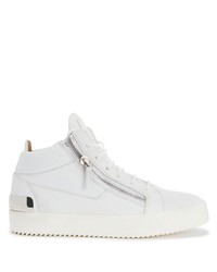 Baskets basses en cuir blanches Giuseppe Zanotti