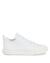 Baskets basses en cuir blanches Giuseppe Zanotti