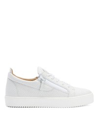 Baskets basses en cuir blanches Giuseppe Zanotti